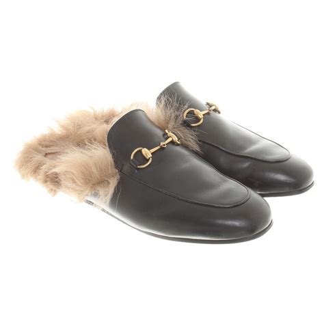 gucci instappers dames met bont|gucci slippers 2015 reissue.